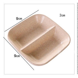 CHÉN ĐỰNG NƯỚC CHẤM GIA VỊ, DĨA CHẤM NHÍP 2 NGĂN