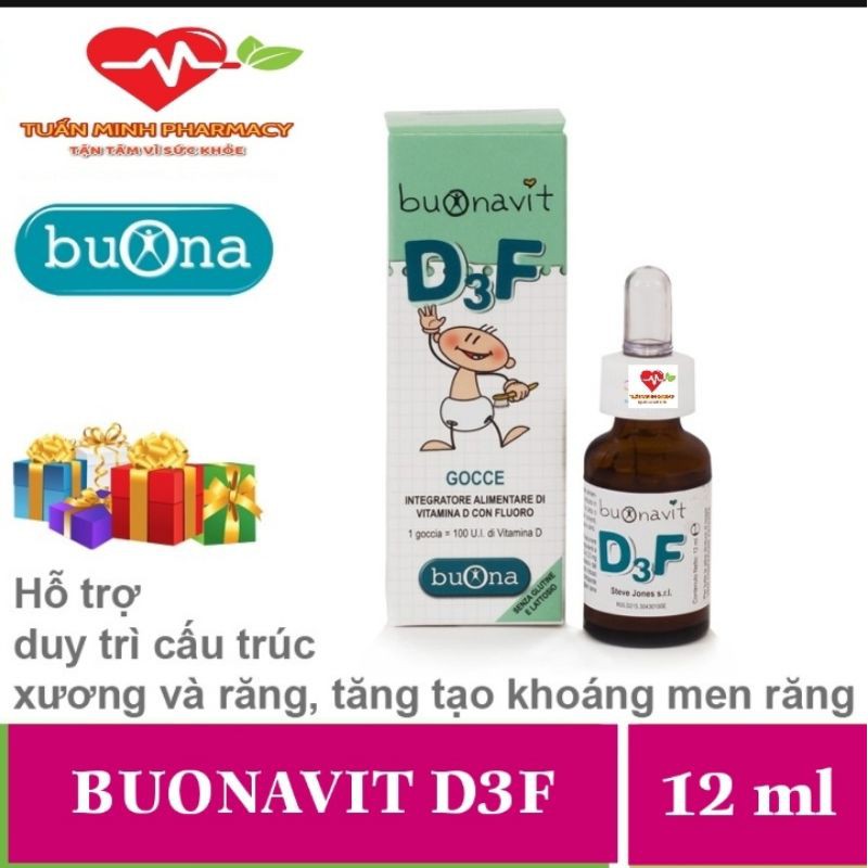 Buonavit D3F - Bổ sung Vitamin D3 và Flo, bảo vệ men răng