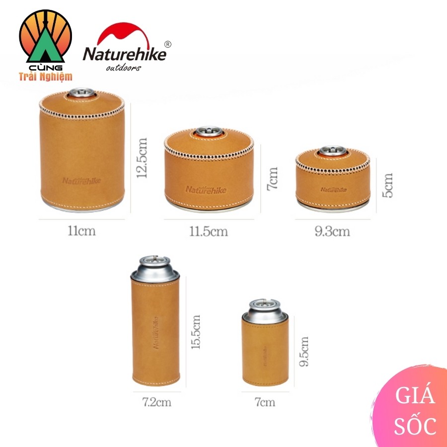 [CHÍNH HÃNG] Bao Da Bảo Vệ Bình Gas Dã Ngoại Naturehike Siêu Gọn, Nhẹ, TIện Dụng, An Toàn NH20PJ084