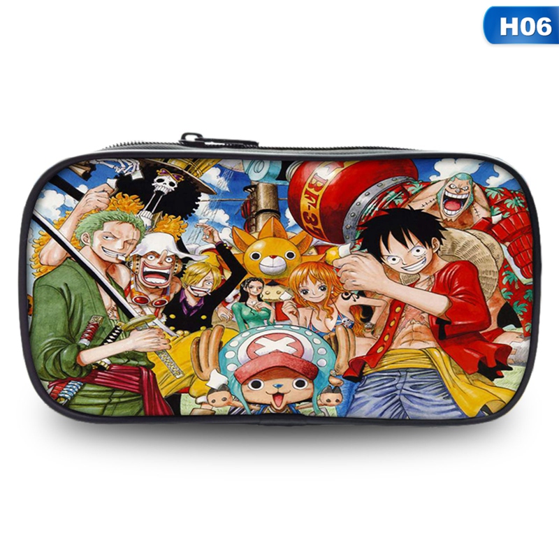 1 Hộp Bút Da In Hình Hoạt Hình One Piece 3d Độc Đáo