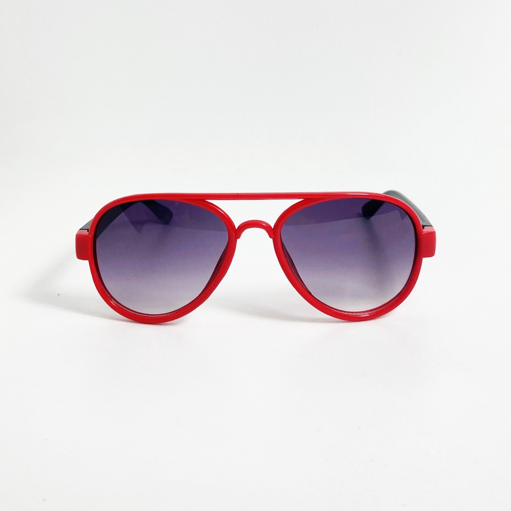 Kính mát trẻ em form ôm mặt JJ92262 gọng nhựa, tròng đen chống bụi, chống tia UV dành cho bé từ 1 đến 5 tuổi