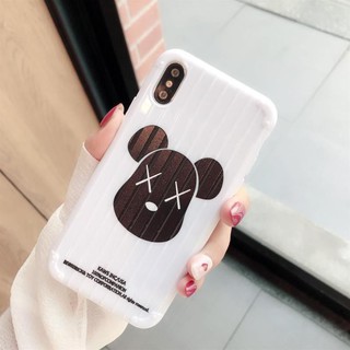Ốp Lưng IPHONE Sọc Nổi Mặt Gấu Kaws