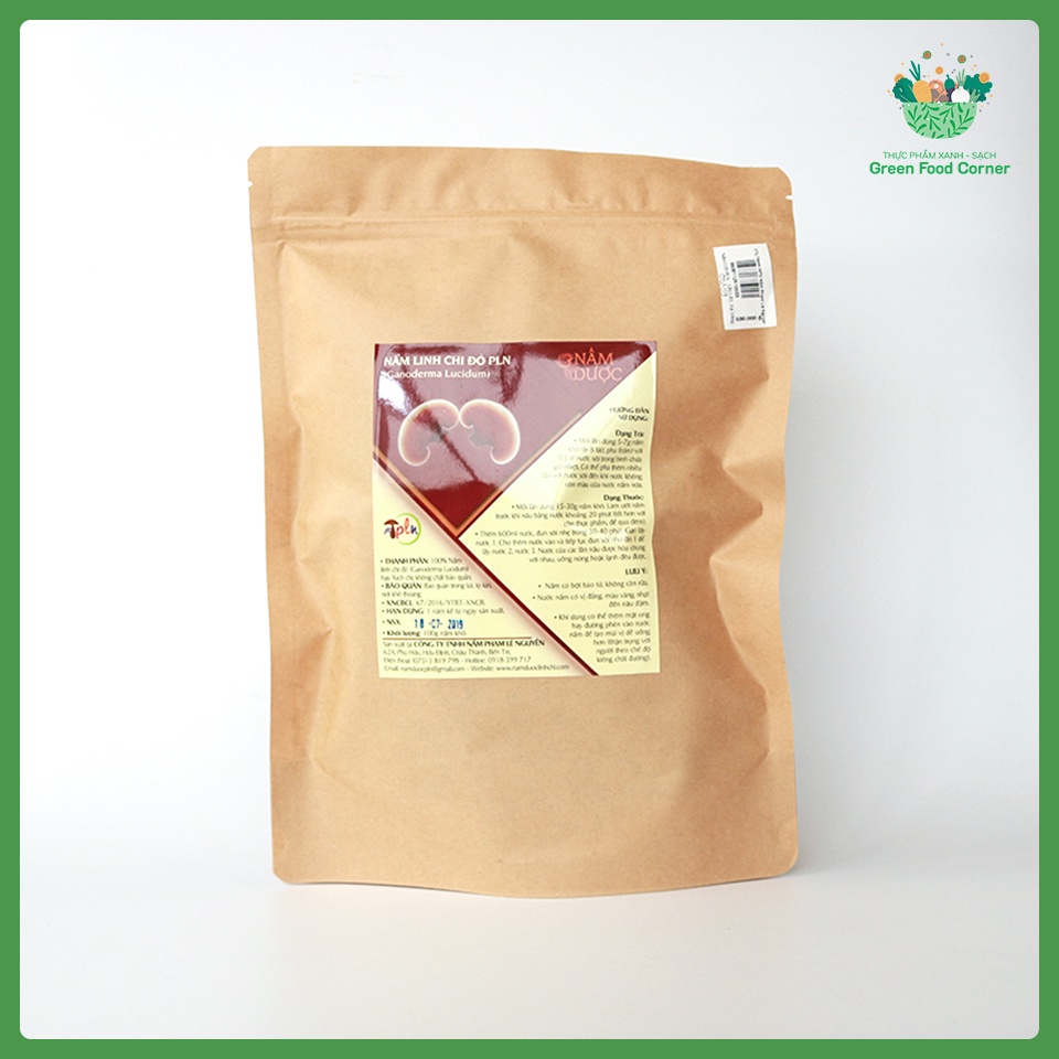 Nấm Linh Chi Cắt Lát Túi 100g - PLN - Nấm Linh Chi Giống Việt Nam Vị Đắng Vừa
