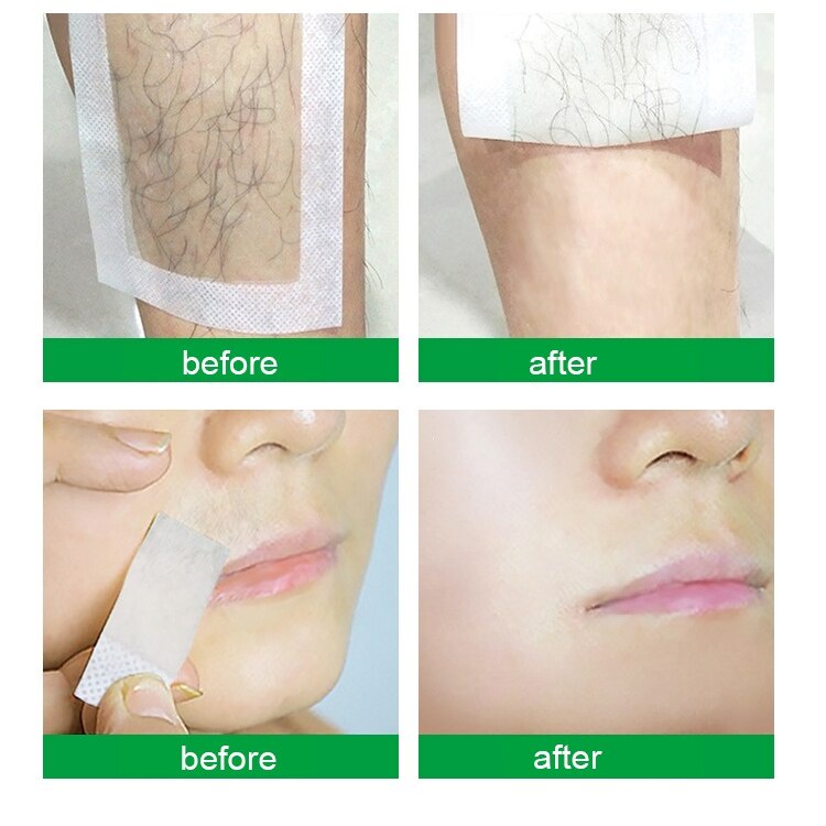 Bộ 20 Tờ Giấy Wax Lông Hai Mặt Bằng Sáp Ong Lạnh Tự Nhiên Chuyên Nghiệp Cho Toàn Thân / Mặt / Chân