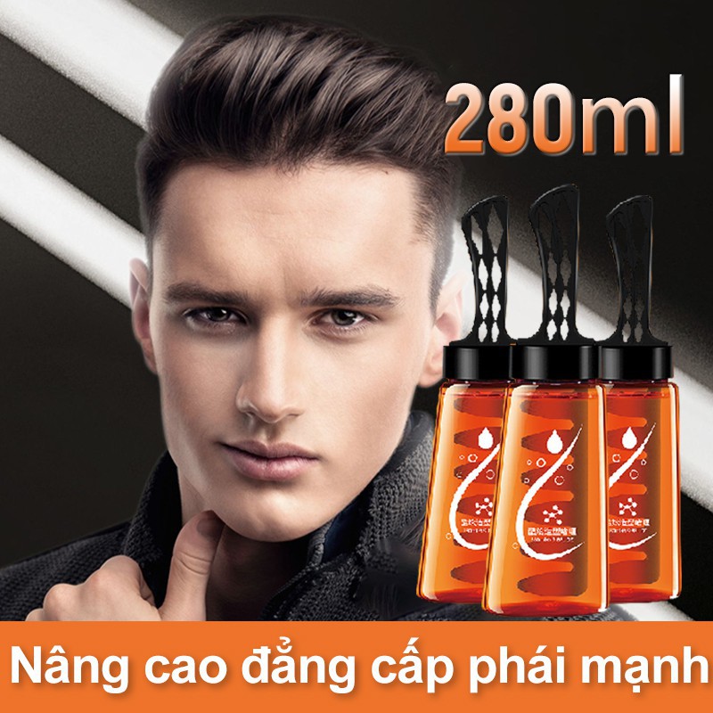 Gel vuốt tóc kèm lược Keo tóc keo vuốt tóc nam cao cấp chai 260ml kèm lược - 4men