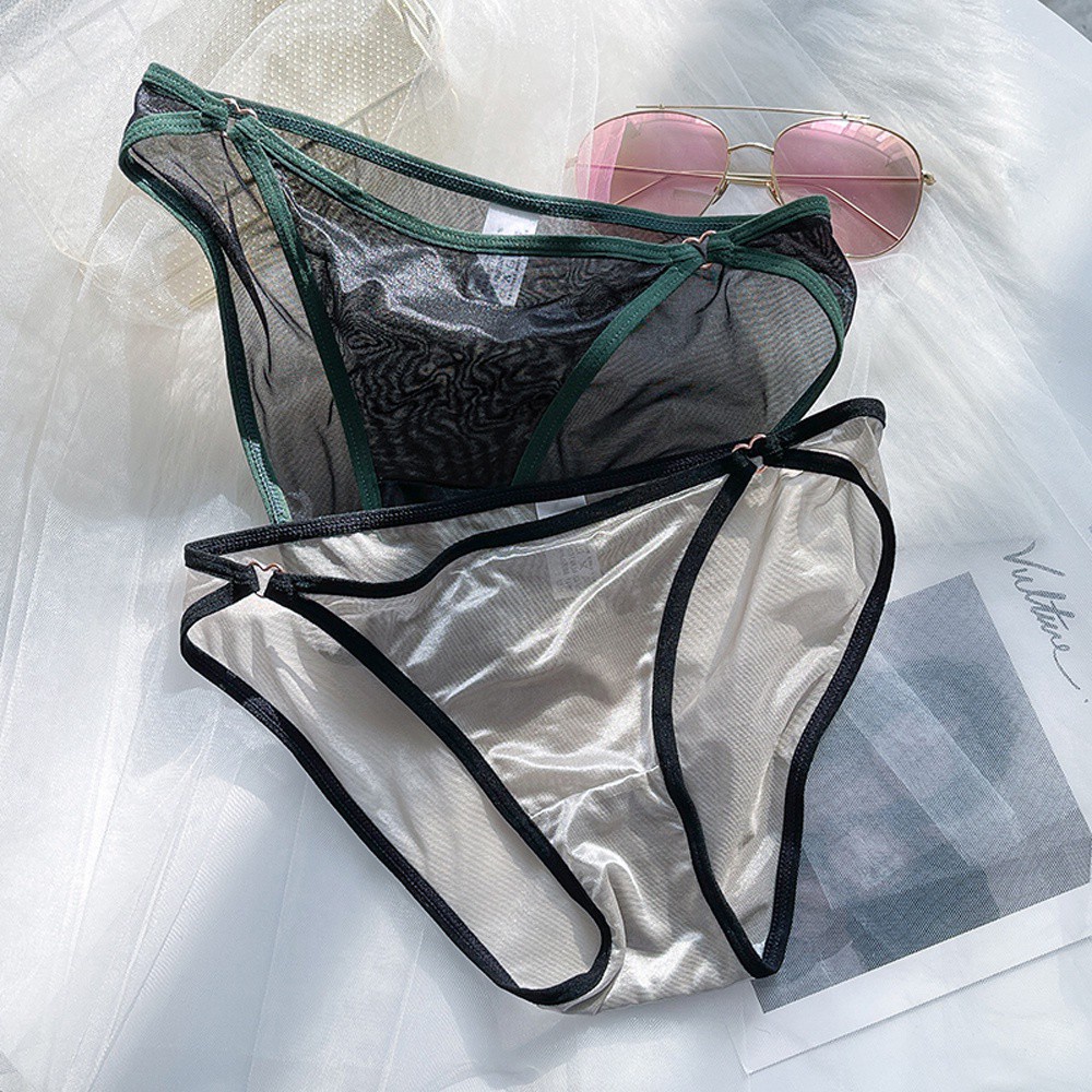 Quần Lót Lọt Khe Không Đường May Màu Trơn Bằng Cotton Lụa Lạnh Thời Trang Gợi Cảm Cho Nữ | BigBuy360 - bigbuy360.vn