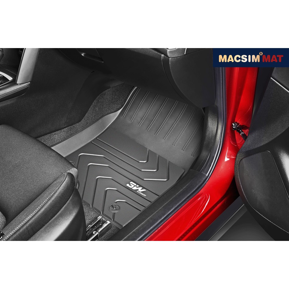 Thảm lót sàn ô tô MAZDA CX5  Nhãn hiệu Macsim 3W chất liệu nhựa TPE đúc khuôn cao cấp - màu đen