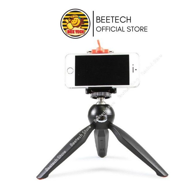 Giá đỡ điện thoại, máy ảnh Tripod Mini BT228, xoay 360 độ dùng kẹp để xem phim, livestream ... - Beetech