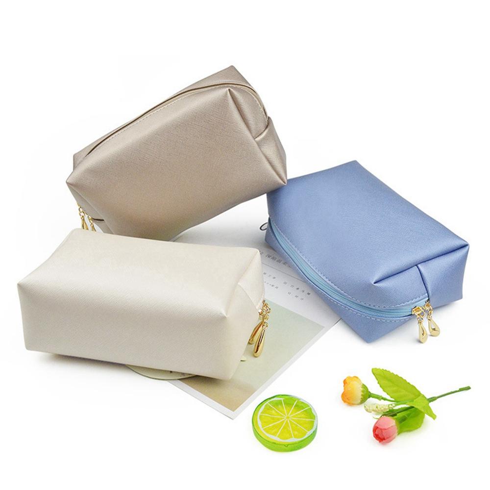 UUMIR Túi Đựng Mỹ Phẩm Màu Kẹo Trong Suốt Có Dây Kéo Ốp