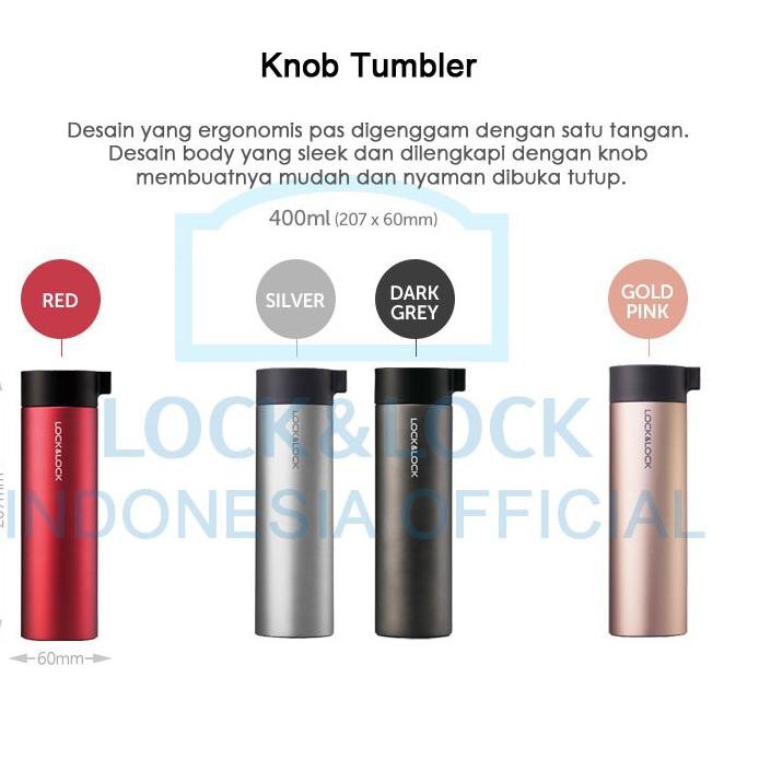 Bán Sỉ Lock & Lock New Knob Tumbler Hot N Cool 400ml '