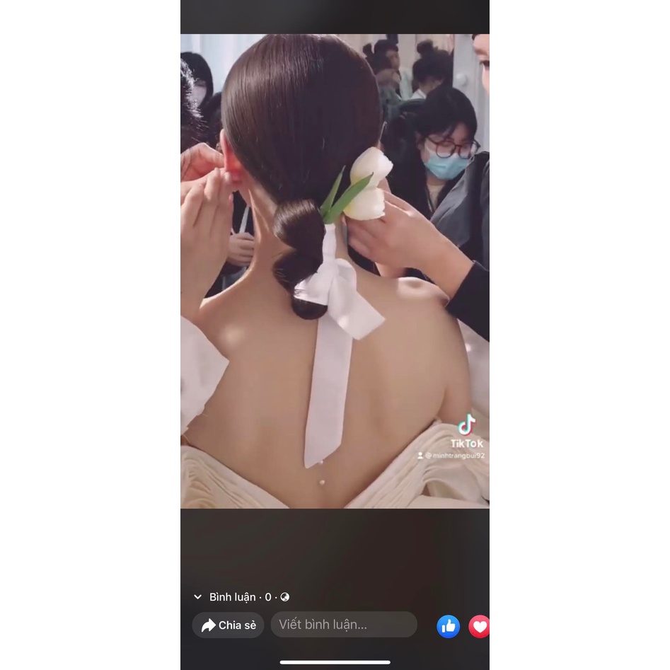 Sét nơ kèm dây lụa hot hit sẵn hàng