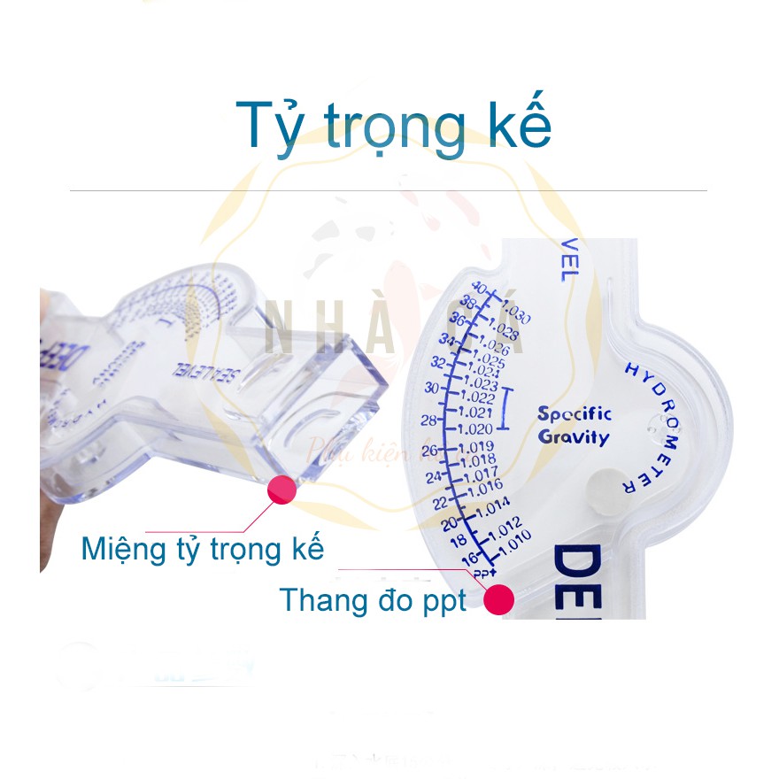 TỶ TRỌNG KẾ ĐO ĐỘ MẶN CỦA BỂ CÁ NƯỚC BIỂN - DỤNG CỤ ĐO CHẤT LƯỢNG NƯỚC MẶN