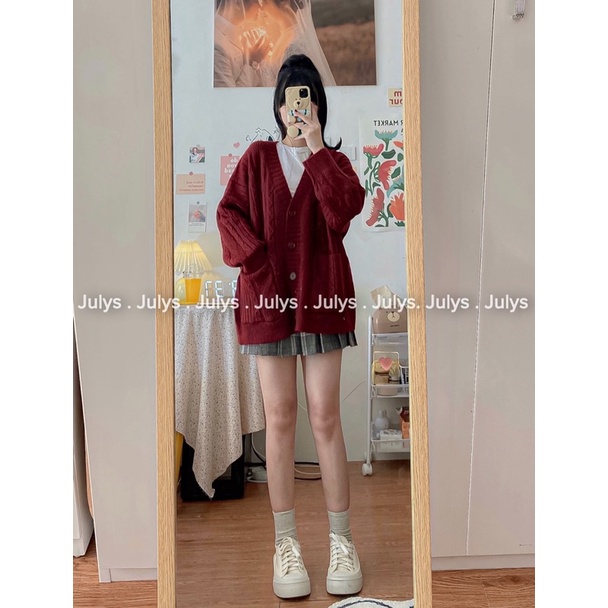 Áo cardigan len thừng 2 túi (ảnh thật shop chụp kèm video) | BigBuy360 - bigbuy360.vn