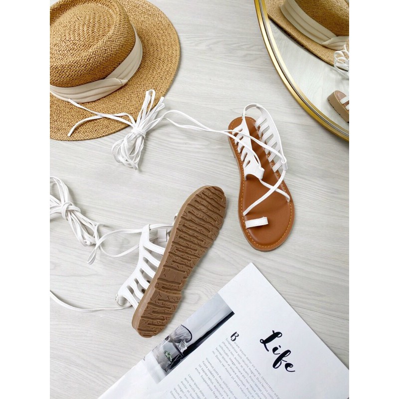 sandal cột dây mix đồ bao chất