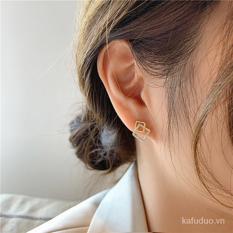 Khuyên tai mạ bạc 925 thời trang cho nữ