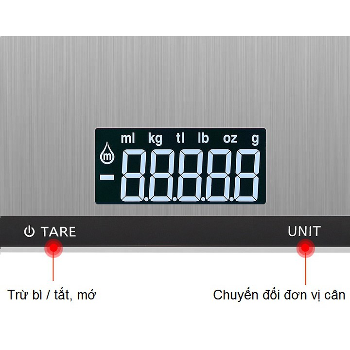 Cân điện tử 𝑭𝑹𝑬𝑬𝑺𝑯𝑰𝑷 Cân nhà bếp tối đa 10kg CX-518 ( CHÍNH XÁC ĐẾN 1G )