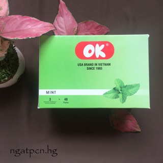 Bao cao su ok bạc hà hộp 144 cái