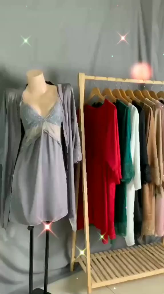 Váy Ngủ 2 Dây Phối Ren Sexy, Váy Ngủ Lụa Cao Cấp Kèm Áo Choàng Latin Cực Mát Freesize | BigBuy360 - bigbuy360.vn