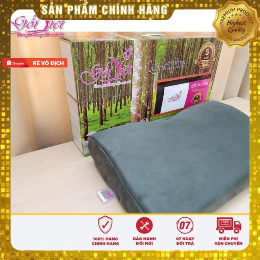 Hàng Công Ty  Gối cao su Thông Minh Nhật Bản size 30 x50cm, chống đau mỏi vai gáy, Gối Việt bảo hành 5 năm