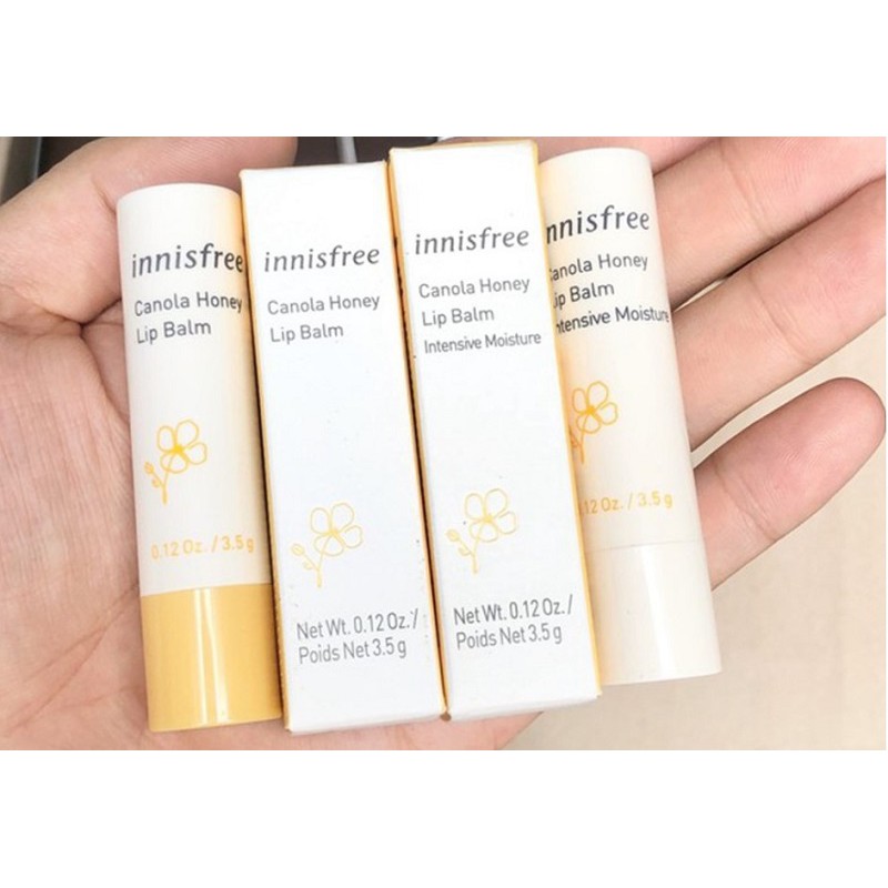 [ Hàng Chuẩn ] Son Dưỡng Môi Innisfree Canola Honey Lip Balm Hàn Quốc, Thỏi 3.5g, Cho Đôi Môi Thêm Quyến Rũ