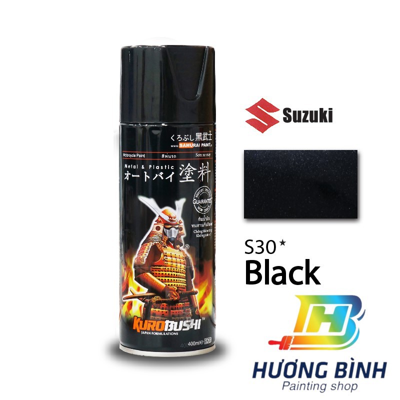 Sơn xịt Samurai màu Đen - S30