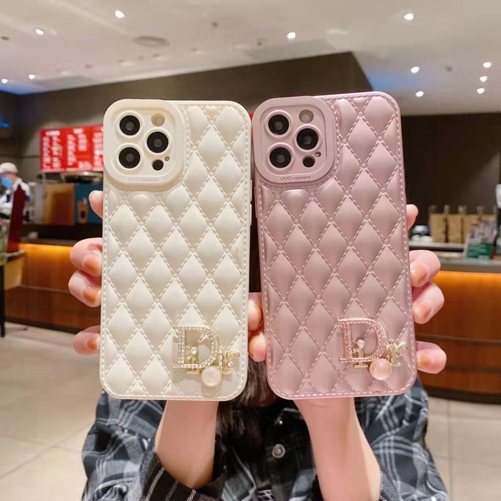 Ốp lưng điện thoại iphone giả da quả trám gắn chamr 7plus x xsmax 11 11promax 12 12pro 12promax 13 13pro 13promax DT17