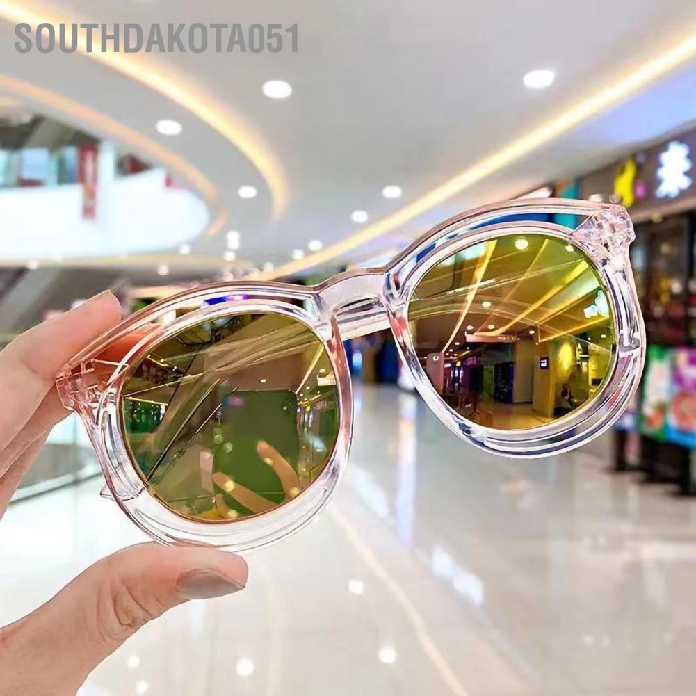 Hàng HOT Kính Râm Trẻ Em Tròn Mờ bằng nhựa chặn tia UV dễ thương ngoài trời【Southdakota051】
