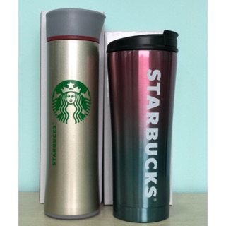 Combo 2 ly giữ nhiệt sản xuất theo phong cách Starbucks sang trọng
