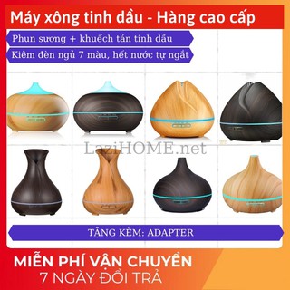 Máy phun sương, xông tinh dầu, may phun suong, xong tinh dau 550ml LaziHOME - An toàn, dễ sử dụng
