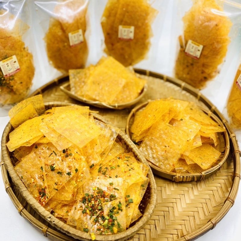Bánh Tráng Phô Mai Tôm Hành Tỏi - Túi Zip - Thêm Mè Rang, Vị Đậm Đà, Cay Nhẹ