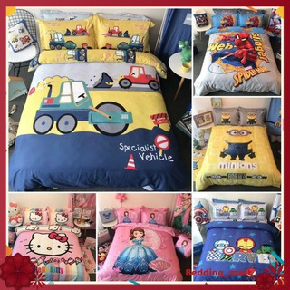 Bộ chăn ga gối cotton hoạt hình cho bé cao cấp