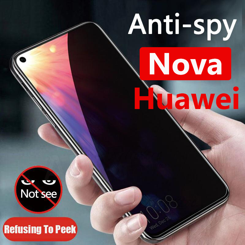 Kính Cường Lực Chống Nhìn Trộm Bảo Vệ Màn Hình Cho Huawei Nova 7 7i 7se 5t 4e 4 3e 3i 3 2i 2lite