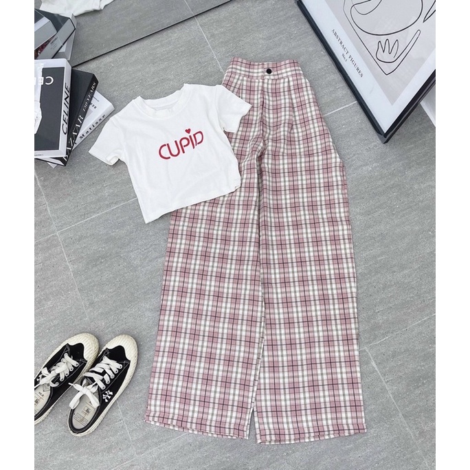 SET ÁO CROPTOP BODY + QUẦN ỐNG SUÔNG CẢO [kèm ảnh thật