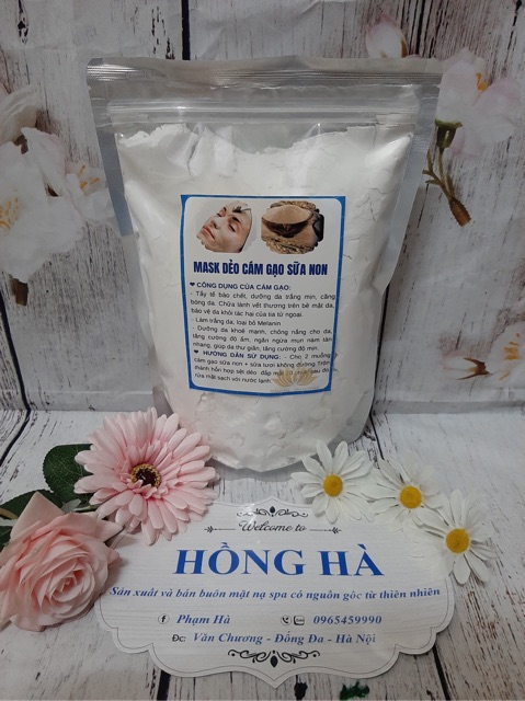 Mặt nạ dẻo cám gạo sữa non handmade 100gr