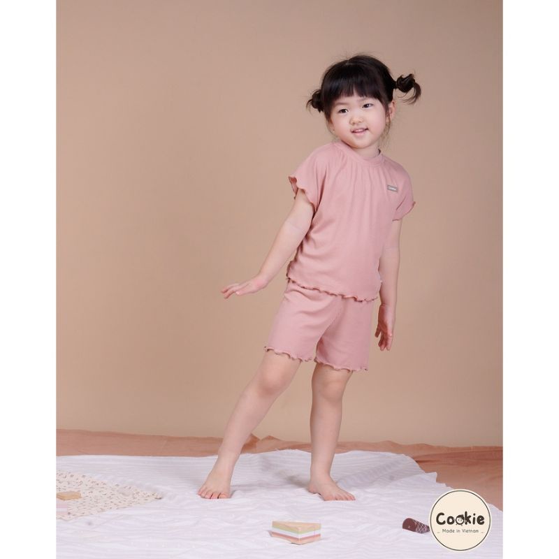 COOKIE - Bộ cộc tay cánh dơi bèo cho bé gái từ 6m đến 5 tuổi
