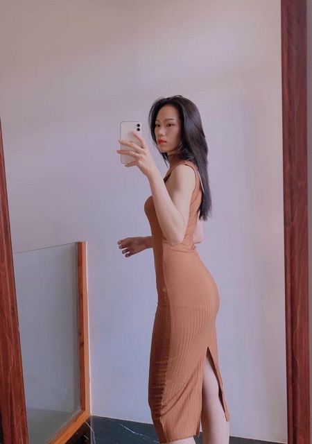 Đầm body chất Borip cổ cao 3 phân | BigBuy360 - bigbuy360.vn