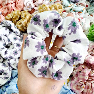 Dây Buộc Tóc Scrunchies Hoa Cúc