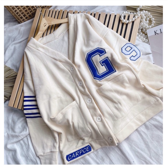 Áo Khoác Cardigan From Rộng Nữ Ulzzang Unisex, Áo Thu Đông Dài Tay Dễ Thương Học Sinh Phong Cách Hàn Quốc