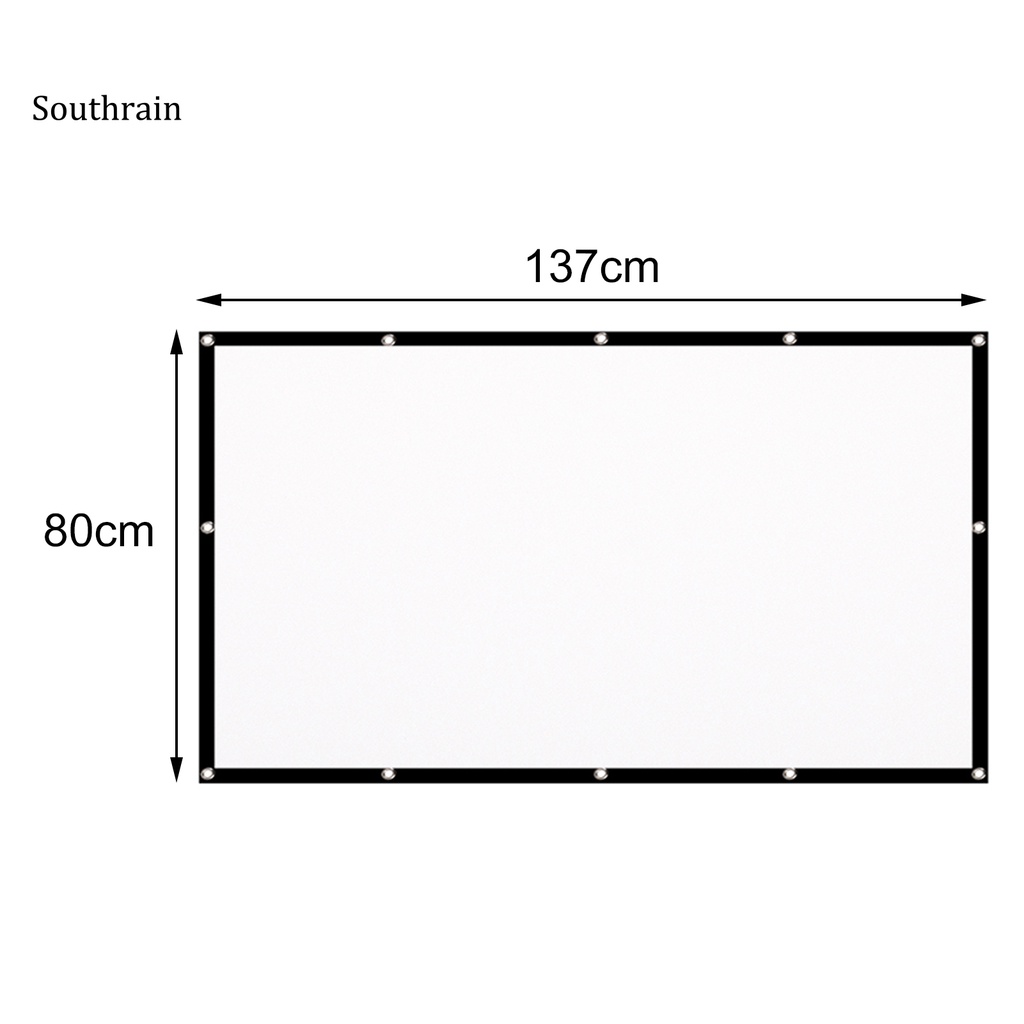 SOUN 16:9 Movie Screen 60 Inch 16:9 Simple Thick Projection Movie Screen Long Service Life for Movie | BigBuy360 - bigbuy360.vn