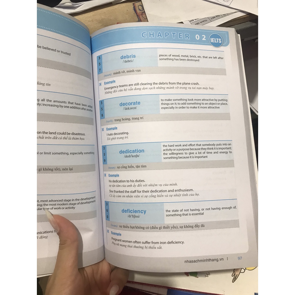 Sách - Từ vựng luyện thi Ielts ( Minh Thắng )