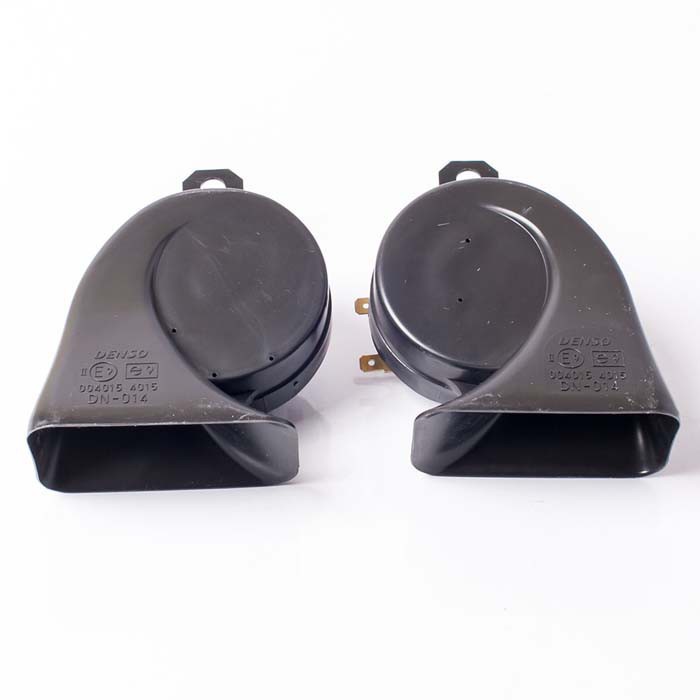 Bộ 2 còi sên Denso cho xe ô tô - kèm 2 rắc còi đi kèm Độ bền và tiếng kêu hay 12V