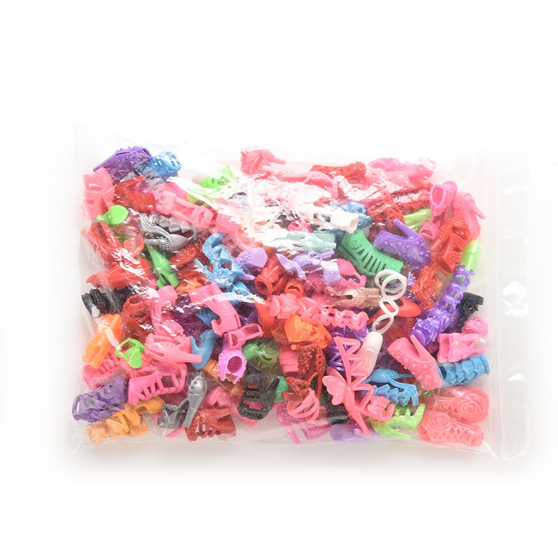 Set 15 / 30 / 60 Đôi Giày Cao Gót Thời Trang Cho Búp Bê Barbie