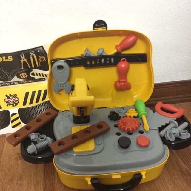 Bộ đồ chơi vali dụng cụ kỹ sư cho bé gồm nhiều món hkm
