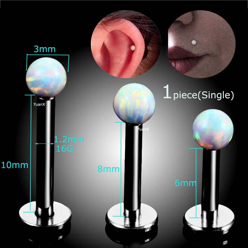 1 Khuyên Cơ Thể Chất Liệu Thép Không Gỉ 16g