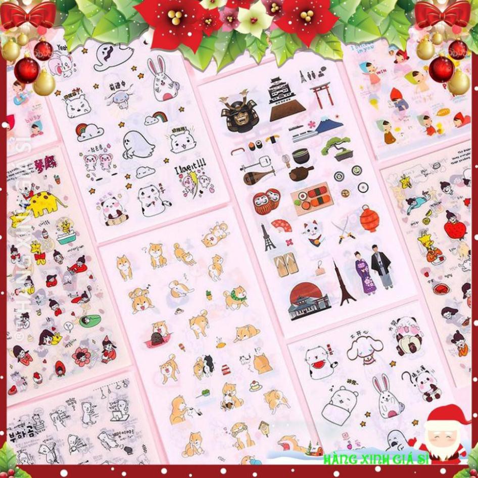 Set sticker 6 miếng cute siêu rẻ