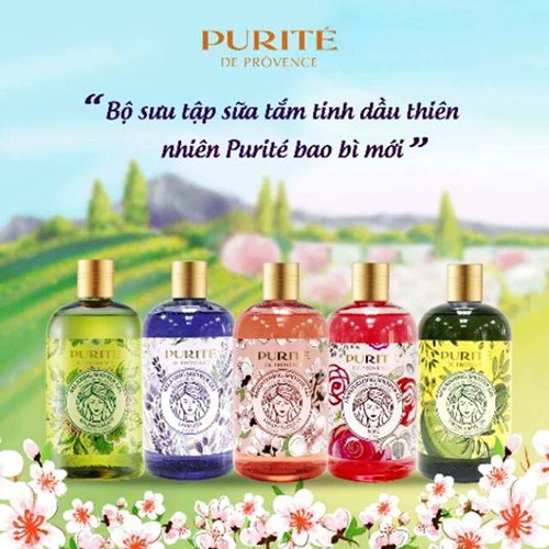 Sữa Tắm Purite De Provence hương nước hoa 850ml