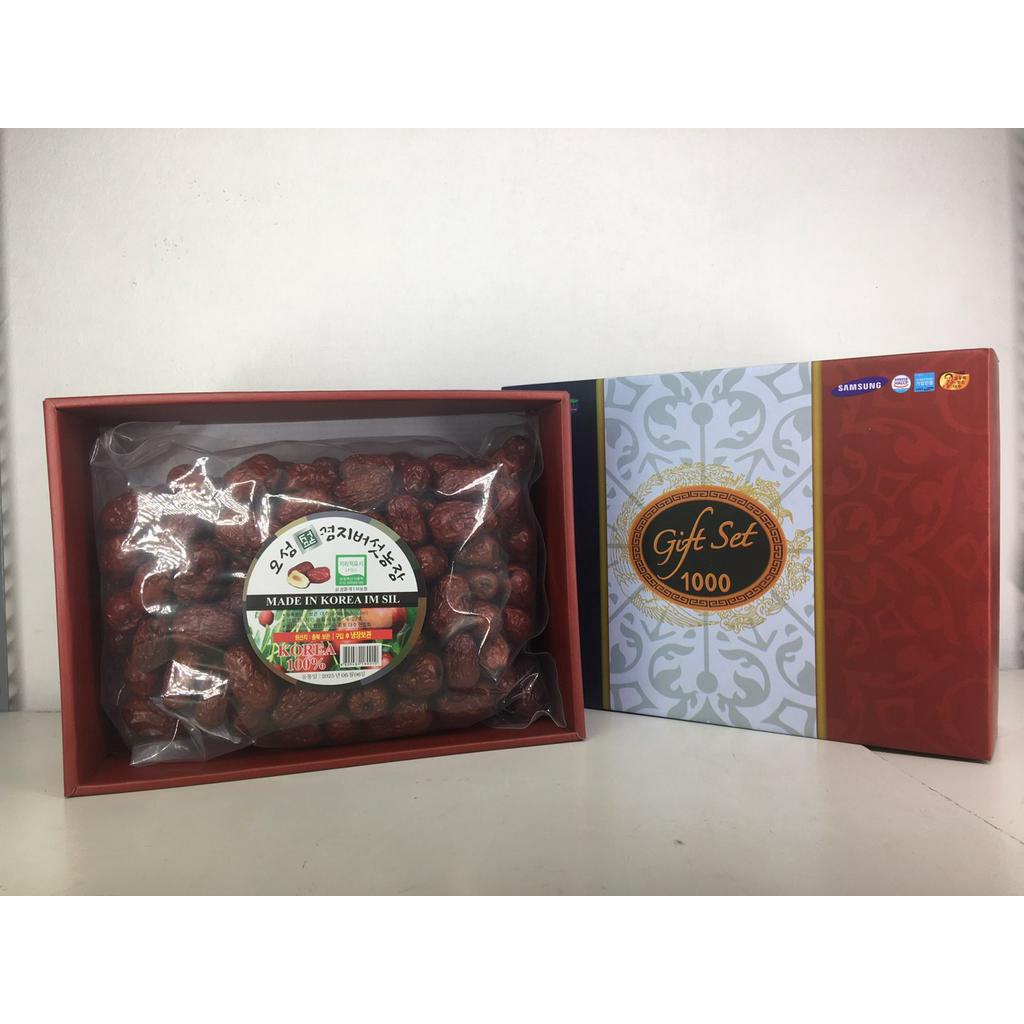 Táo Đỏ Khô Hàn Quốc hộp quà Gift Set 1Kg thơm ngon dày cùi