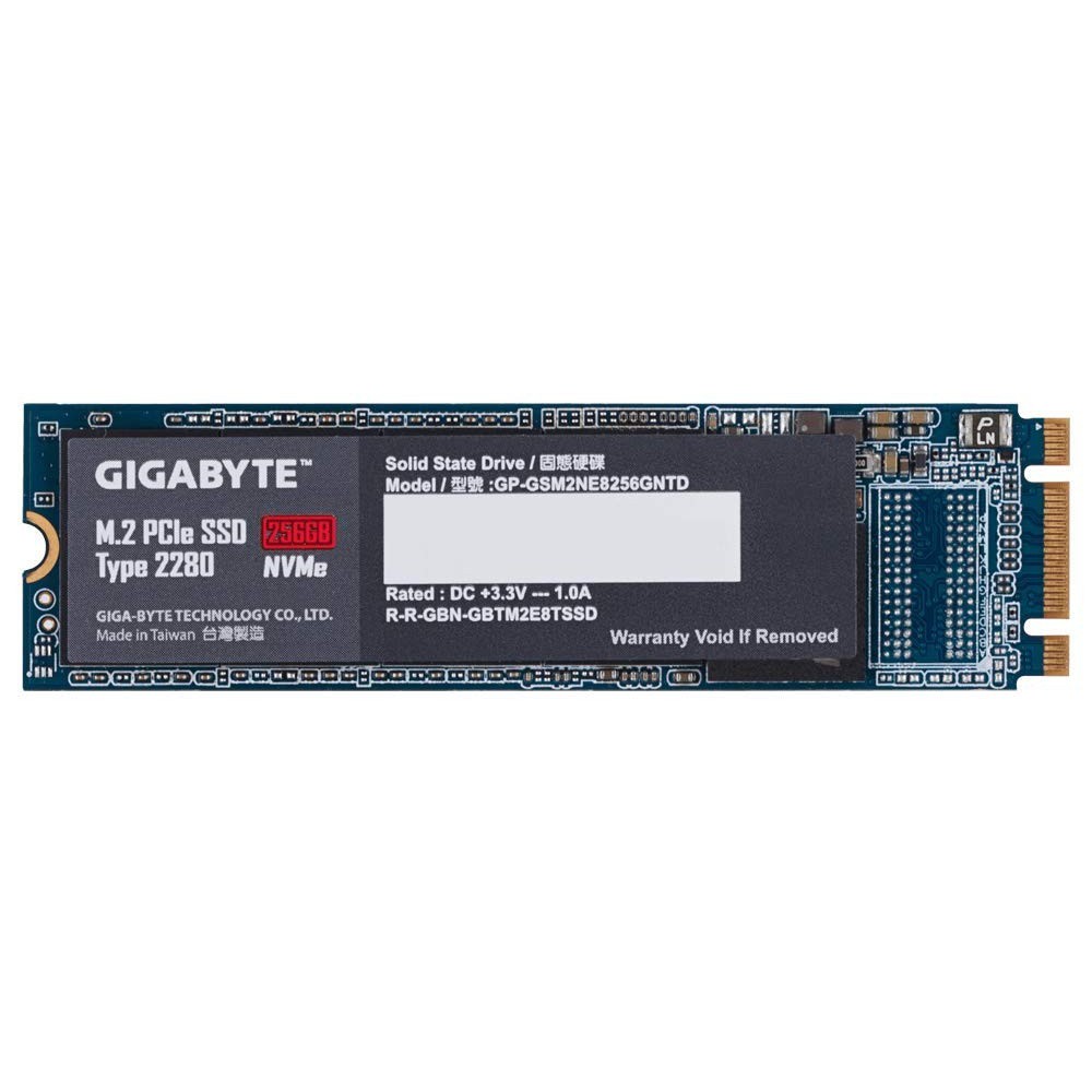 Ổ cứng SSD GIGABYTE M2 2280 256GB NVMe PCI-Express 3.0 x4 chính hãng BH 36 THÁNG-TRUNG TÂM MÁY TÍNH LONG THÀNH