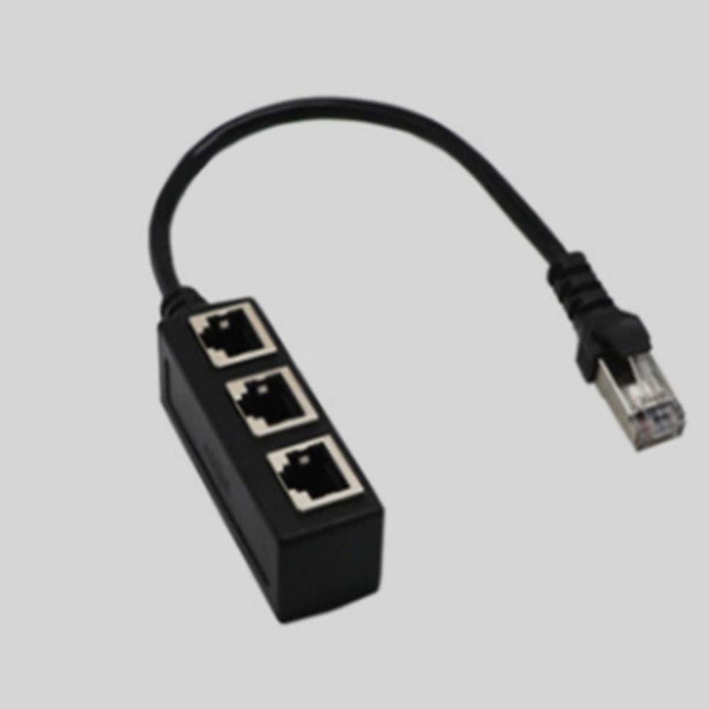 Bộ chia dây cáp mạng RJ45 3 cổng từ 1 đầu cắm sang 3 cổng cắm RJ45 nhiều màu chuyên dụng