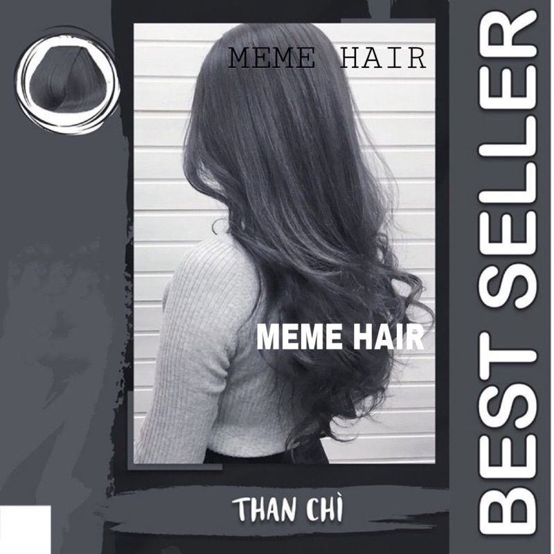 (Không Tẩy) Combo Nhuộm Tóc Than Chì